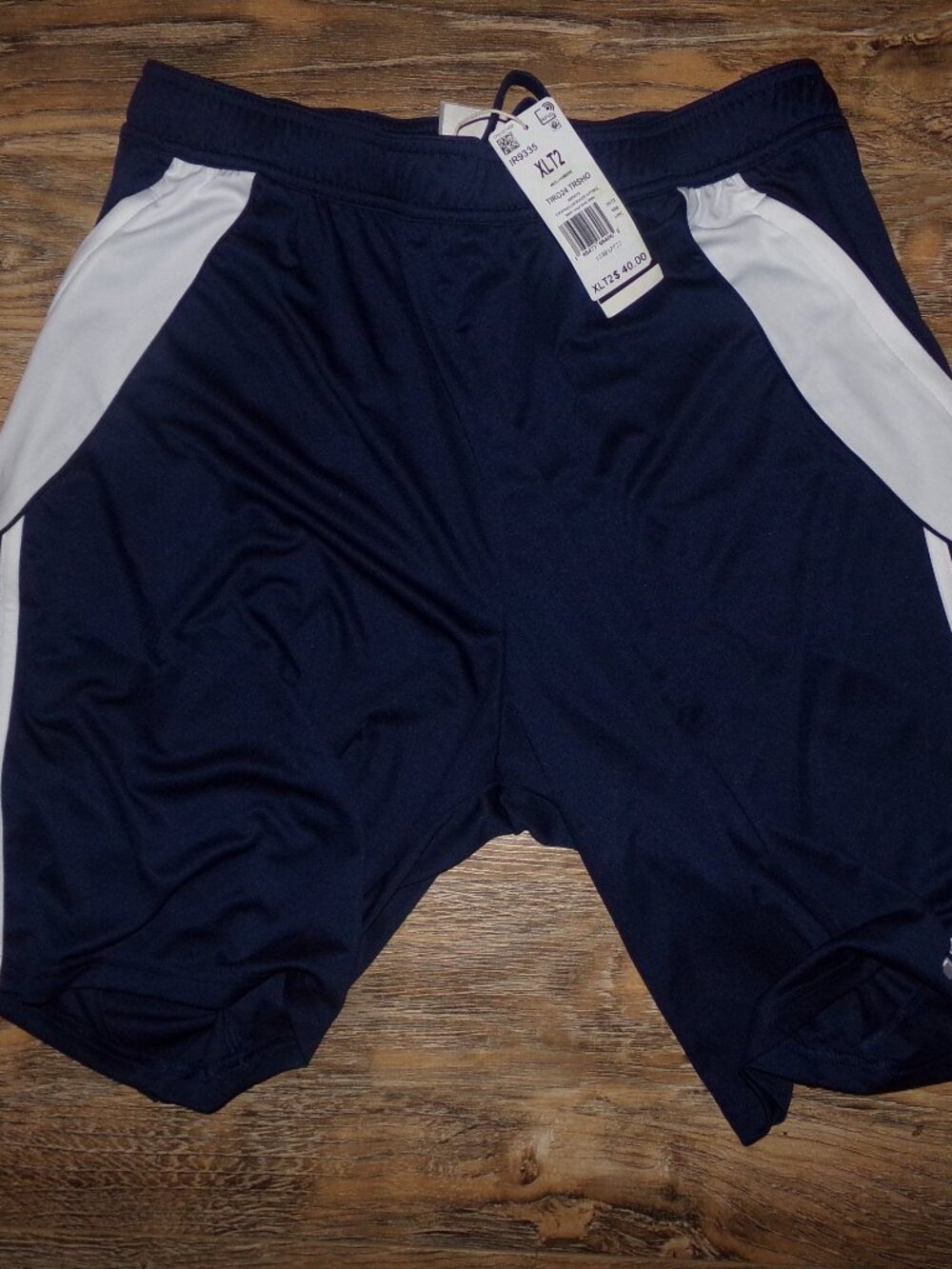 adidas Men's Tiro 24 TRSHO Training Shorts  Navy & White XLT2 Football Soccer